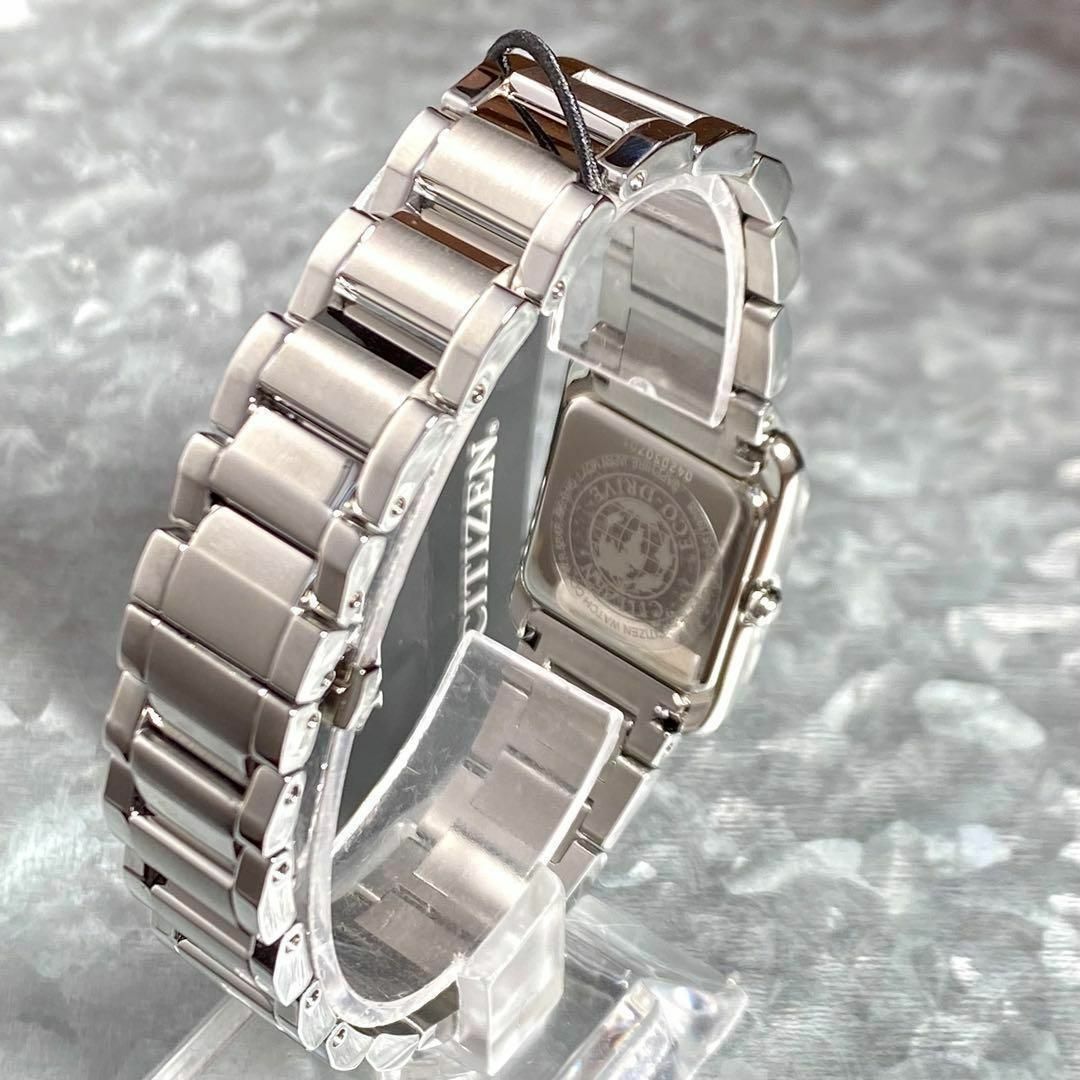 CITIZEN(シチズン)の【定価約5.9万円】CITIZENレディース腕時計ブルー人気ソーラー新品スクエア レディースのファッション小物(腕時計)の商品写真