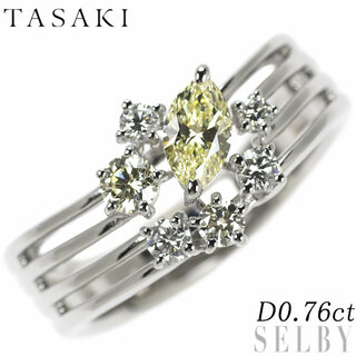タサキ(TASAKI)の田崎真珠 K18WG ダイヤモンド リング 0.76ct(リング(指輪))