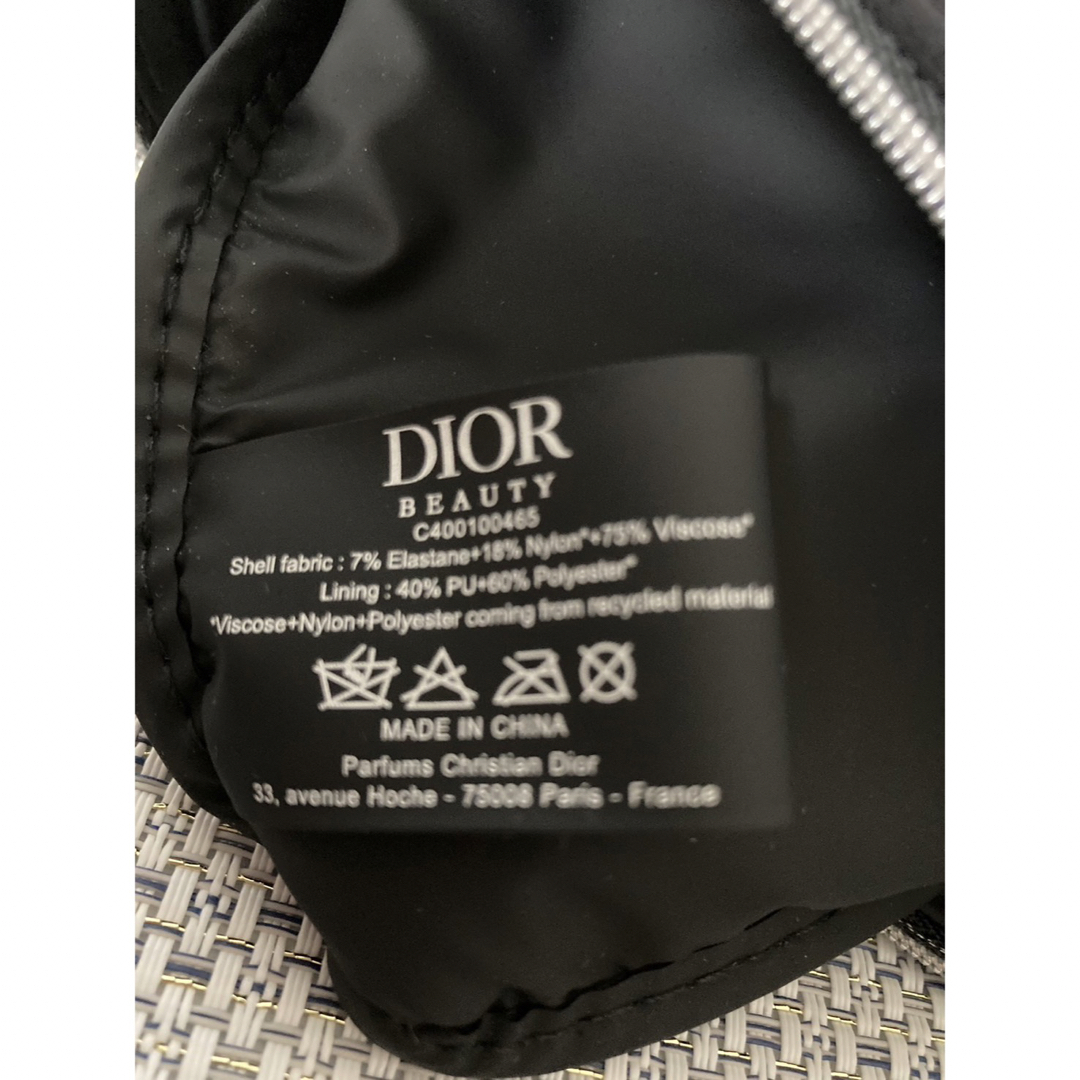 Dior(ディオール)の【Dior】ノベルティフラットポーチ ブラック 【新品未使用】 レディースのファッション小物(ポーチ)の商品写真