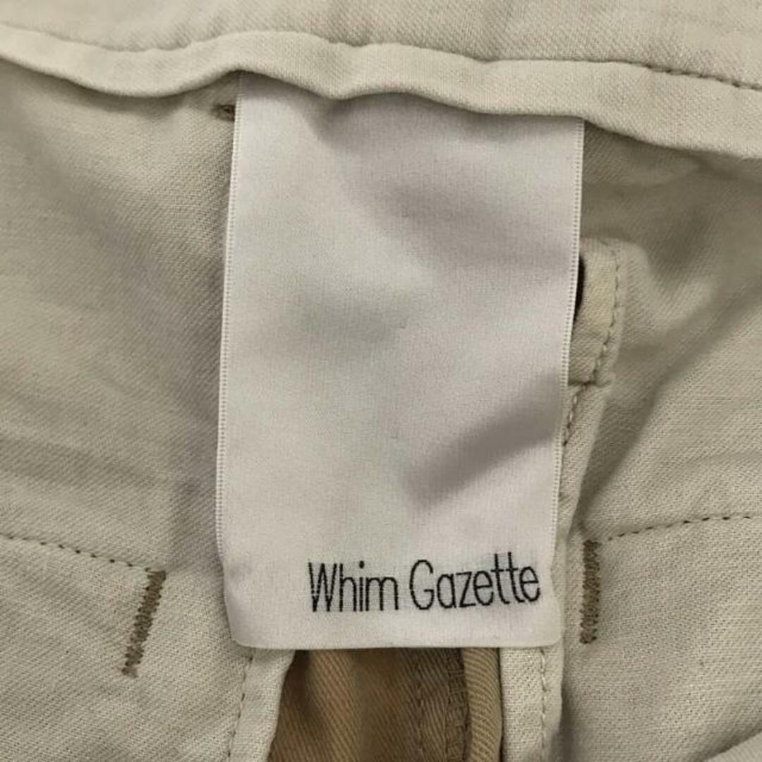 Whim Gazette(ウィムガゼット)のWhim Gazette / ウィムガゼット | ネップツイル ワイドパンツ | 36 | ベージュ | レディース レディースのパンツ(その他)の商品写真