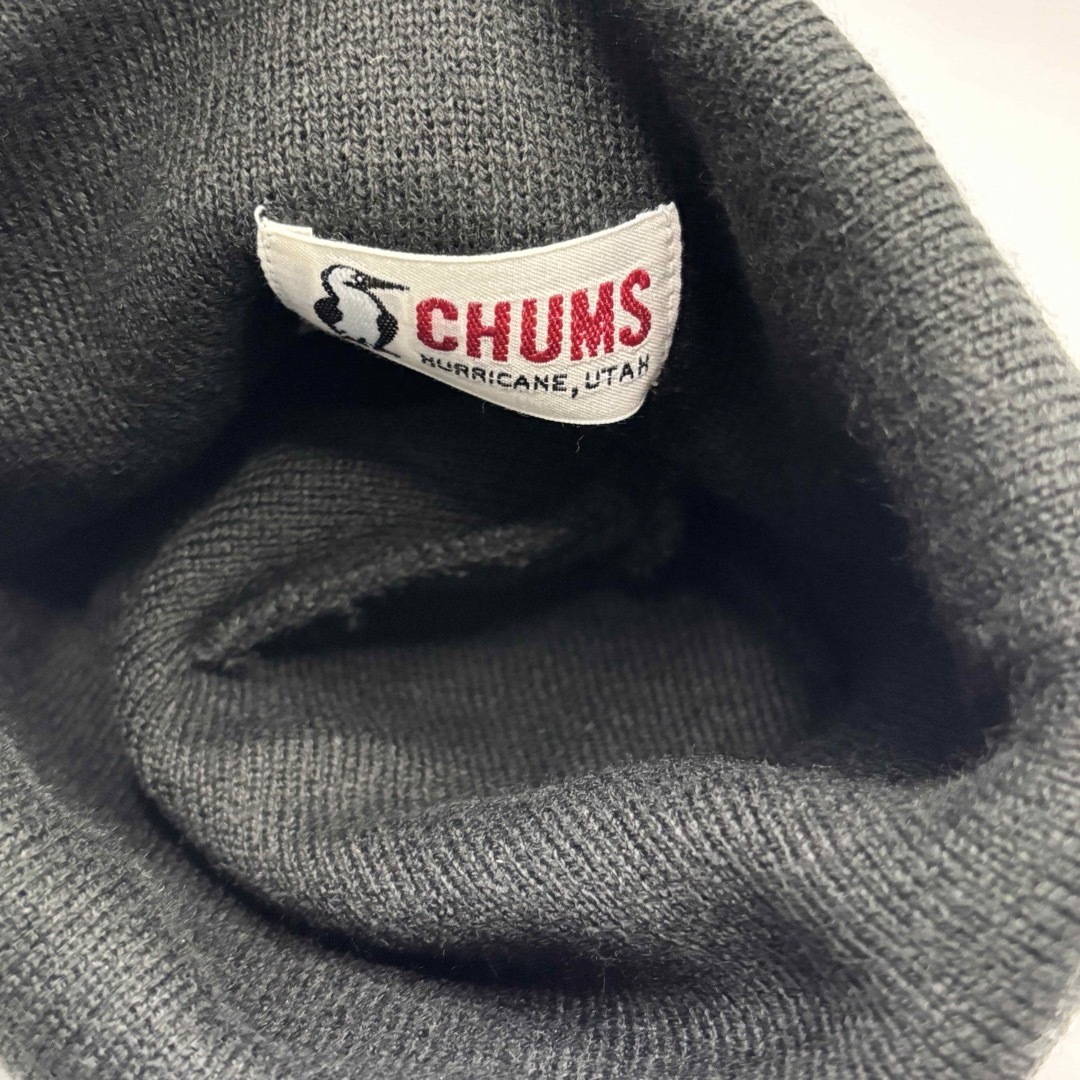 CHUMS(チャムス)のCHUMS チャムス  ニット帽 ビーニー  ブラック レディースの帽子(ニット帽/ビーニー)の商品写真