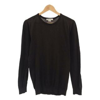 ジョンスメドレー(JOHN SMEDLEY)のJOHN SMEDLEY / ジョンスメドレー | シーアイランドコットン ハイゲージ クルーネックニット | S | ブラウン | メンズ(ニット/セーター)