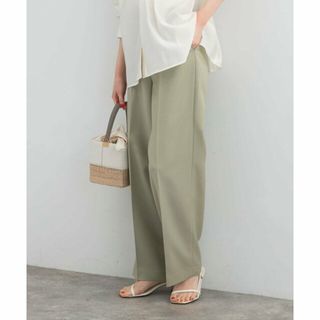 アーバンリサーチロッソ(URBAN RESEARCH ROSSO)の【lightkhaki】シャンブレーセンタープレスストレートパンツ(その他)