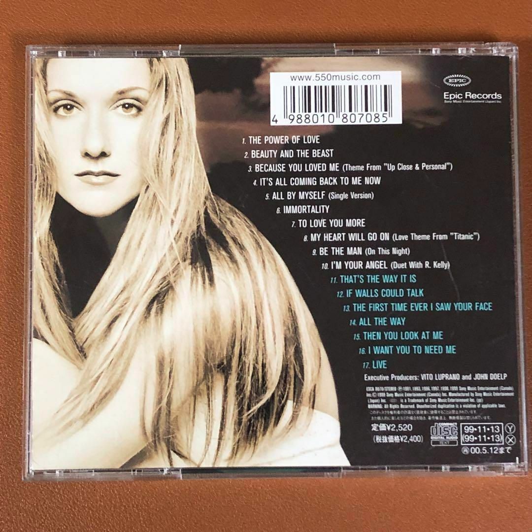 【BEST】セリーヌ・ディオン VERY BEST OF CELINE DION エンタメ/ホビーのCD(ポップス/ロック(洋楽))の商品写真