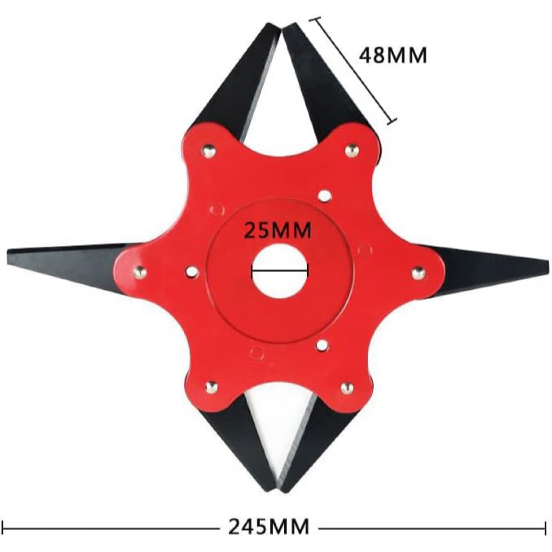 草刈機 チップソー 替え刃 6歯 ブラシカッタースチール 草刈 ブレード 回転刃 スポーツ/アウトドアの自転車(工具/メンテナンス)の商品写真