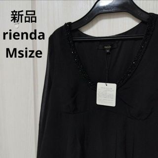 リエンダ(rienda)の新品☆rienda シフォンブラウス Mサイズ(シャツ/ブラウス(長袖/七分))