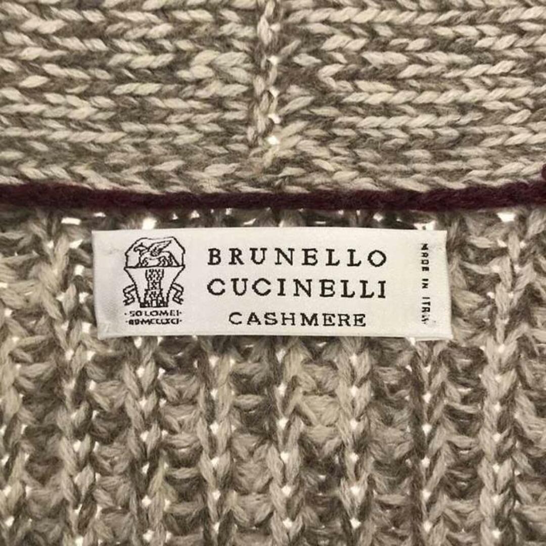 BRUNELLO CUCINELLI(ブルネロクチネリ)の【美品】  BRUNELLO CUCINELLI / ブルネロクチネリ | cashmere 100％ / カシミヤ ショールカラーニットカーディガン | 44 | ベージュ系 | メンズ メンズのトップス(カーディガン)の商品写真