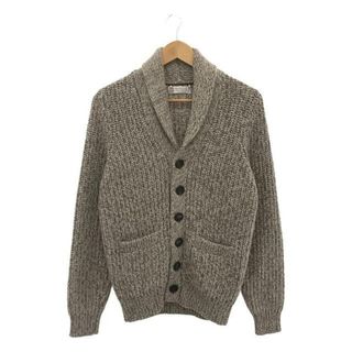 ブルネロクチネリ(BRUNELLO CUCINELLI)の【美品】  BRUNELLO CUCINELLI / ブルネロクチネリ | cashmere 100％ / カシミヤ ショールカラーニットカーディガン | 44 | ベージュ系 | メンズ(カーディガン)