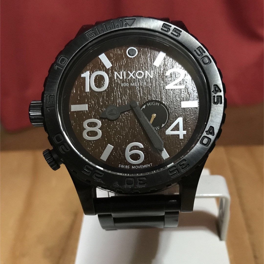 NIXON(ニクソン)のNIXON 51-30 TIDE  ☆DARK WOOD☆ 箱・保証書付き メンズの時計(腕時計(アナログ))の商品写真