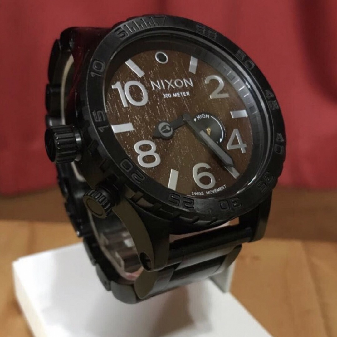 NIXON(ニクソン)のNIXON 51-30 TIDE  ☆DARK WOOD☆ 箱・保証書付き メンズの時計(腕時計(アナログ))の商品写真