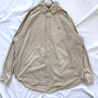 ラルフローレン(Ralph Lauren)のralph laurenラルフローレン ビンテージコットンビッグシャツ らるふ(Tシャツ/カットソー(七分/長袖))