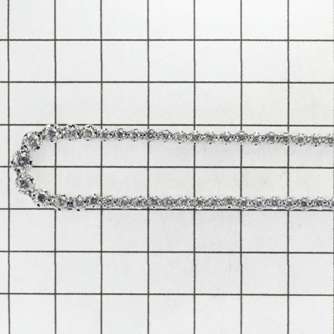  K18WG ダイヤモンド ネックレス 5.00ct テニス レディースのアクセサリー(ネックレス)の商品写真