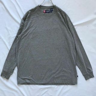 チャップス(CHAPS)のchapsロングTシャツ チャップスXL グレー(Tシャツ/カットソー(七分/長袖))