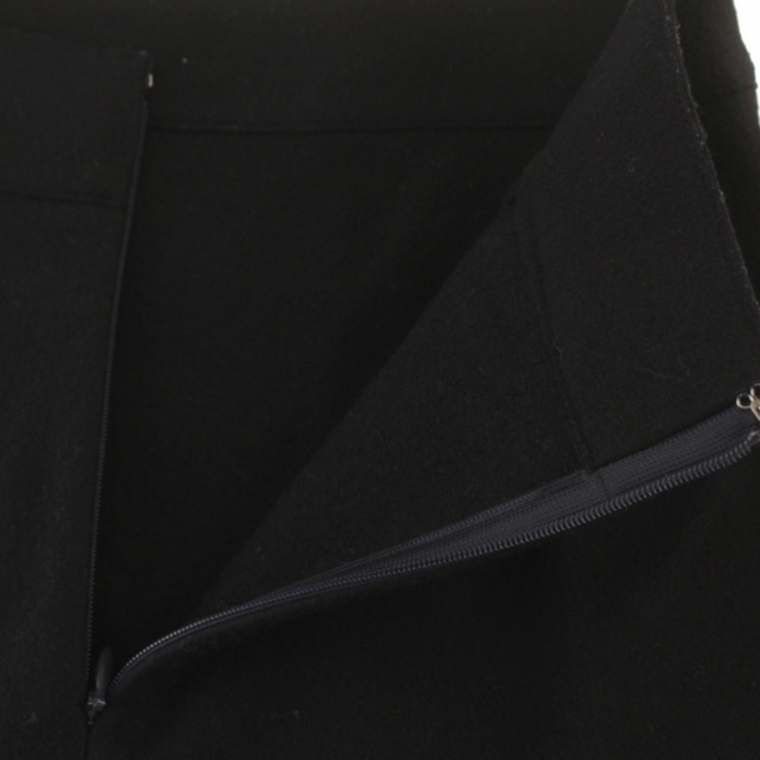 TOMORROWLAND(トゥモローランド)のトゥモローランド ウールジャージーアシンメトリーフレアスカート 34 XS 黒 レディースのスカート(ひざ丈スカート)の商品写真