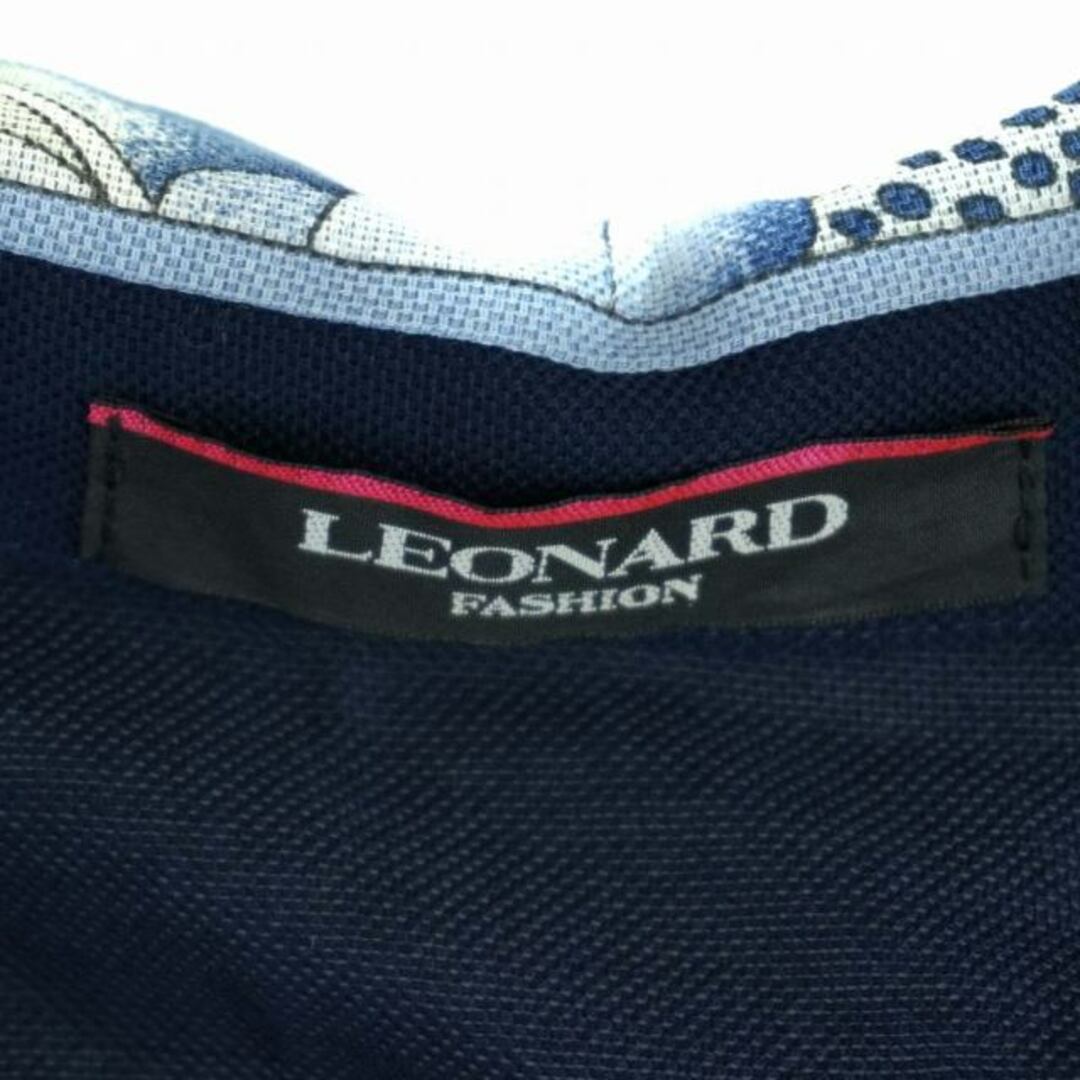 LEONARD(レオナール)のレオナール LEONARD FASHION テーラードジャケット 柄 M 紺 青 レディースのジャケット/アウター(その他)の商品写真