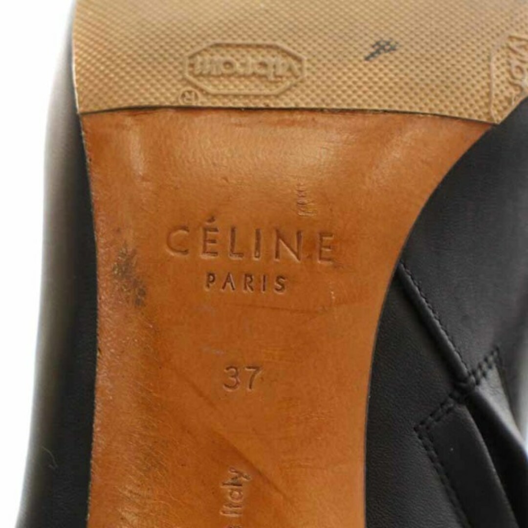 celine(セリーヌ)のセリーヌ バンバンブーツ ショートブーツ レザー メタルヒール 黒 レディースの靴/シューズ(ブーツ)の商品写真