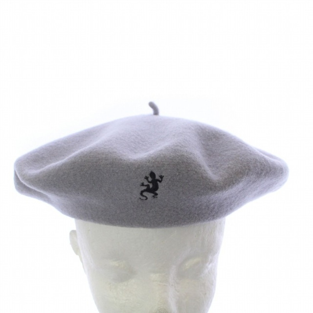 agnes b.(アニエスベー)のアニエスベー GV01 BERET レザール ベレー帽 帽子 刺繍 グレー レディースの帽子(ハンチング/ベレー帽)の商品写真