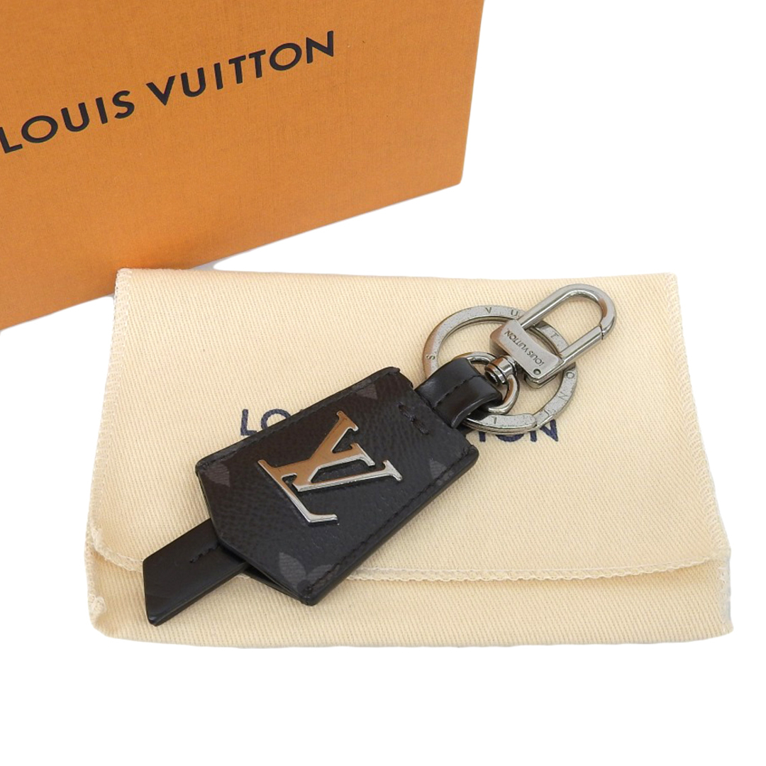 LOUIS VUITTON(ルイヴィトン)の【本物保証】 箱・布袋付 ルイヴィトン LOUIS VUITTON モノグラム エクリプス キーホルダー クロッシュクレ チャーム ポルトクレ M63620 メンズのファッション小物(キーホルダー)の商品写真