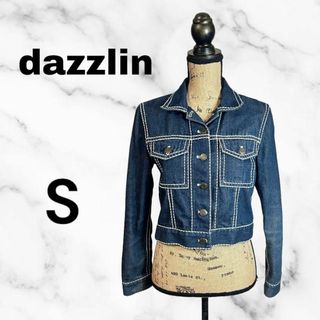 dazzlin - 美品✨【dazzlin】ショートデニムジャケット　白ステッチ　柔らかい生地　S