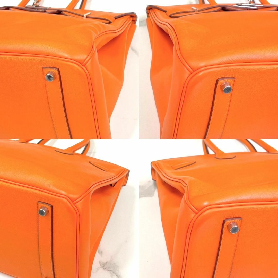 Hermes(エルメス)の美品☆　エルメス　バーキン35　オレンジ　ヴォースイフト　ハンドバッグ　□L刻印 レディースのバッグ(ハンドバッグ)の商品写真