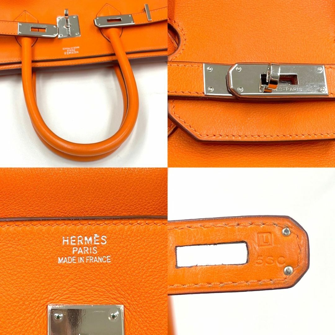 Hermes(エルメス)の美品☆　エルメス　バーキン35　オレンジ　ヴォースイフト　ハンドバッグ　□L刻印 レディースのバッグ(ハンドバッグ)の商品写真