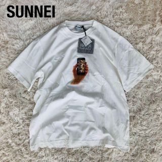 スンネイ(SUNNEI)の【未使用品】SUNNEIスンネイ　i-phoneデザインTシャツ　白(Tシャツ/カットソー(半袖/袖なし))