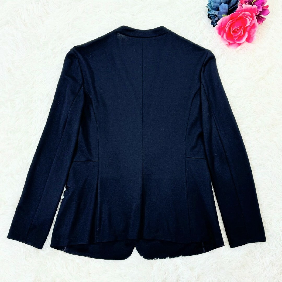 UNTITLED(アンタイトル)のUNTITLEDジャケット紺色 薄手生地 レディースのジャケット/アウター(ノーカラージャケット)の商品写真