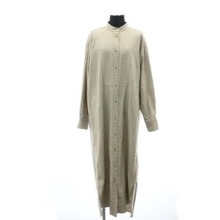 ドレステリア(DRESSTERIOR)のドレステリア ブザムシャツワンピース ロング 長袖 前開き バンドカラー 38(ロングワンピース/マキシワンピース)