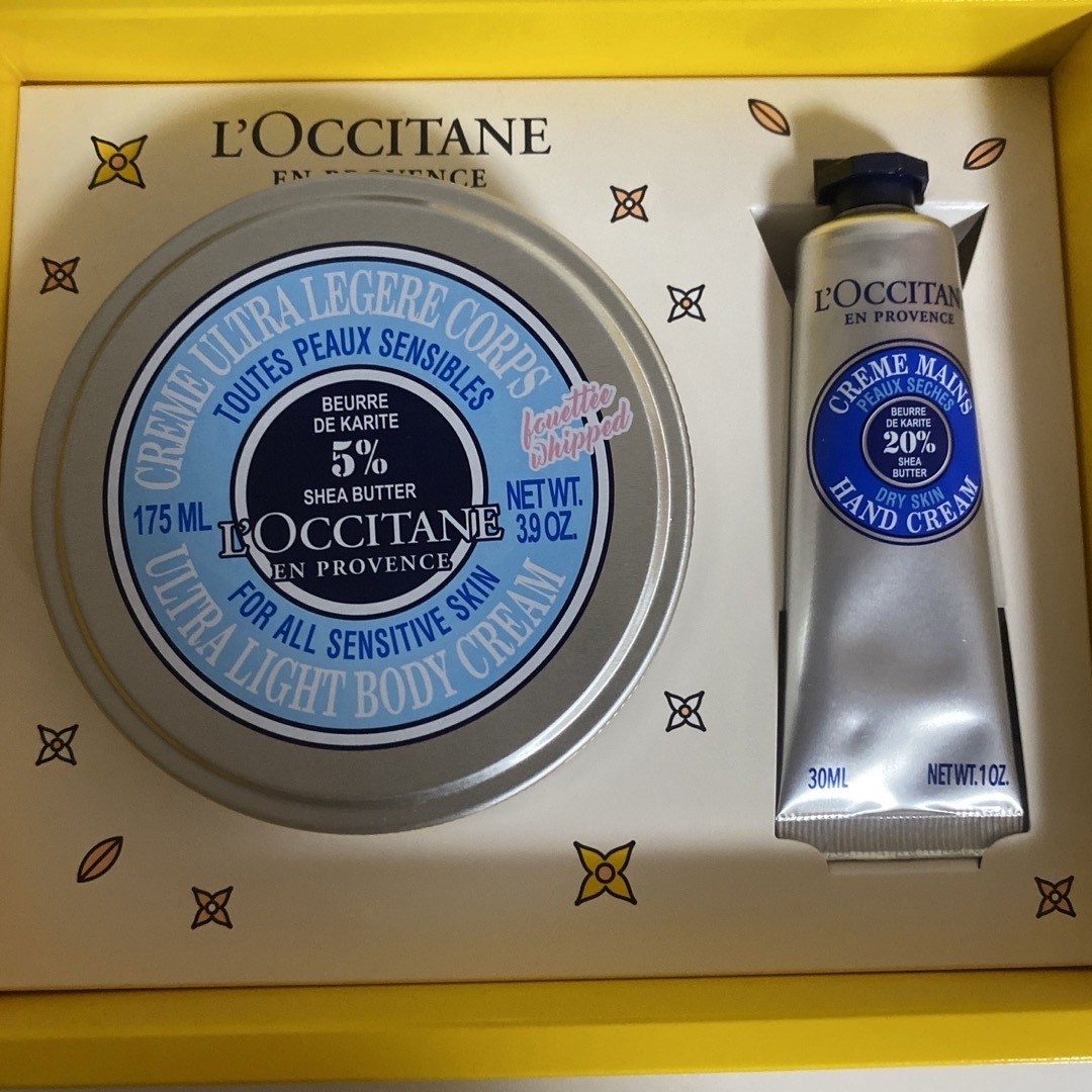 L'OCCITANE(ロクシタン)の「ロクシタン スノーシア ボディクリーム 175mL」「ハンドクリーム」のセット コスメ/美容のボディケア(ボディクリーム)の商品写真