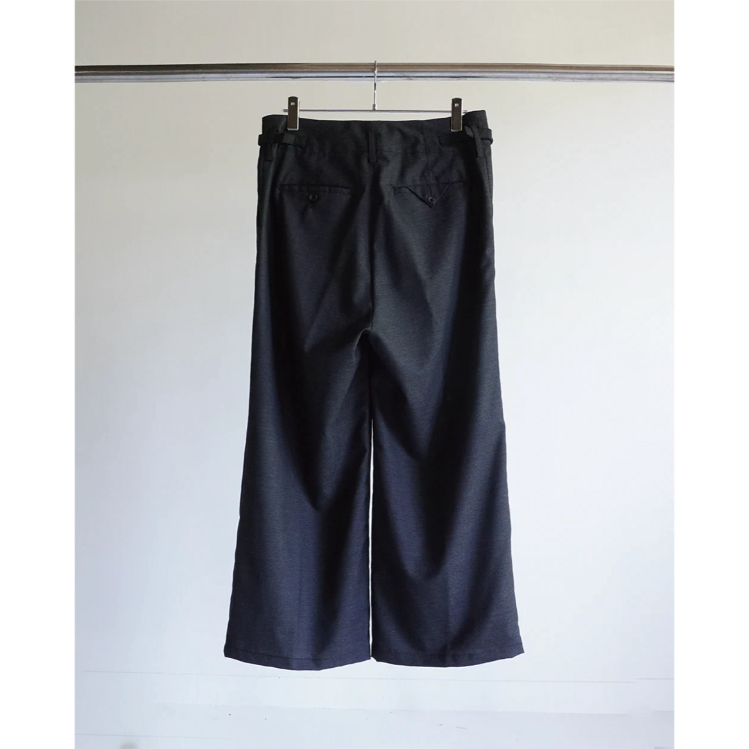 1LDK SELECT(ワンエルディーケーセレクト)の24SS Ancellm WOOL DAMAGE WIDE SLACKS 2 メンズのパンツ(スラックス)の商品写真