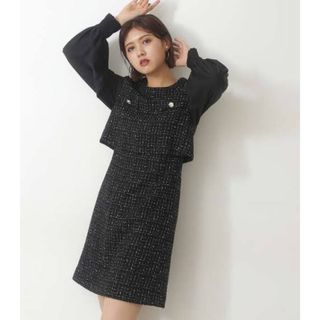 ジルバイジルスチュアート(JILL by JILLSTUART)のJILL by JILLSTUART ワンピースブラック 125-2240019(ひざ丈ワンピース)