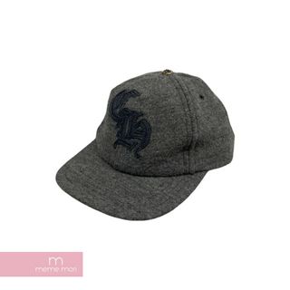 クロムハーツ(Chrome Hearts)のCHROME HEARTS CH Patch Wool Trucker Cap クロムハーツ CHパッチウールトラッカーキャップ ベースボールキャップ クロスボール 帽子 グレー 【240219】【中古-A】【me04】(キャップ)