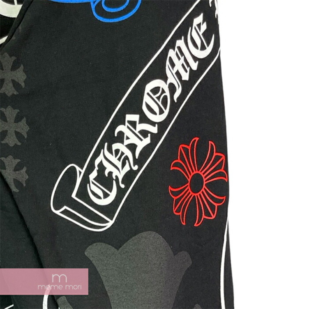 CHROME HEARTS Stencil Hoodie クロムハーツ ステンシルフーディ プルオーバーパーカー 総柄ロゴプリント ブラック×マルチカラー サイズL【240219】【新古品】【me04】 メンズのトップス(パーカー)の商品写真