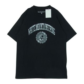 ホワイトマウンテニアリング(WHITE MOUNTAINEERING)のWHITE MOUNTAINEERING ホワイトマウンテニアリング 23SS WM2371514 FLOCKY PRINTE T-SHIRT カレッジロゴ フロッキープリント 半袖 Tシャツ ブラック系 3【新古品】【未使用】【中古】(Tシャツ/カットソー(半袖/袖なし))