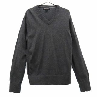 バナナリパブリック(Banana Republic)のバナナリパブリック 長袖 Vネック セーター S グレー BANANA REPUBLIC ニット メンズ 古着 【240221】(ニット/セーター)