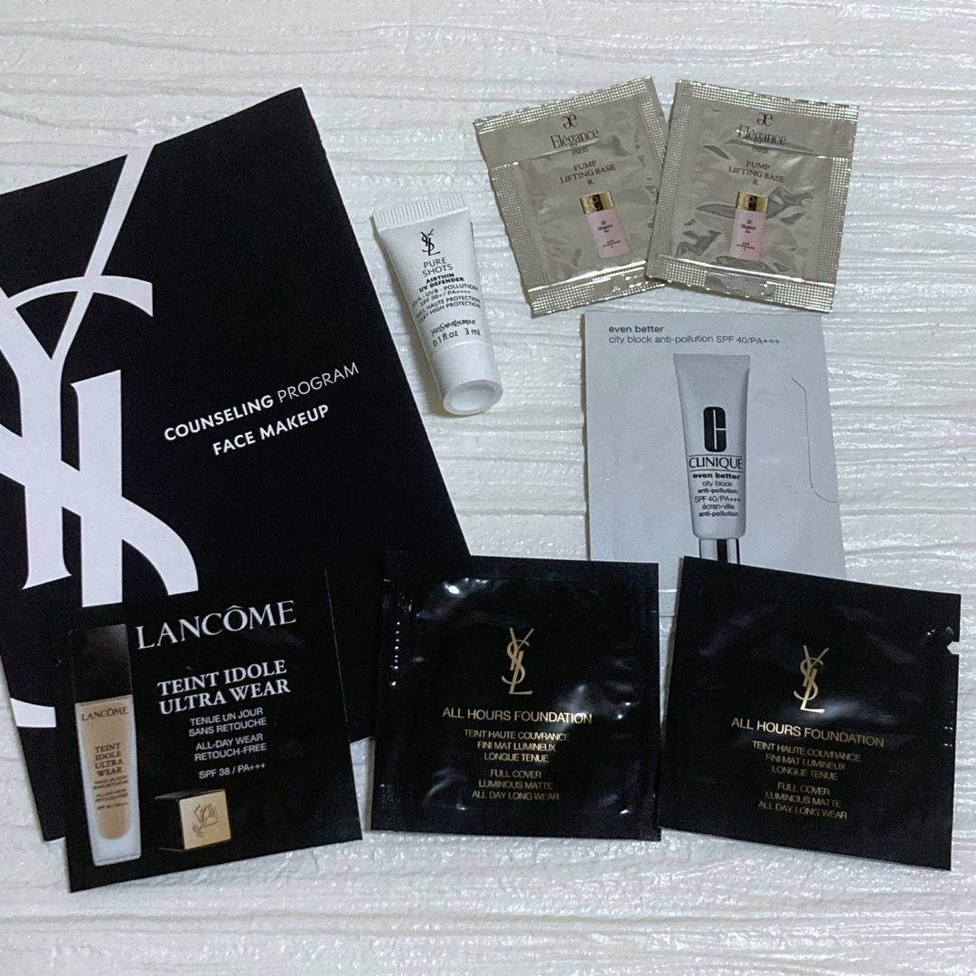 Yves Saint Laurent(イヴサンローラン)の【未開封新品】YSL LANCOME elegance ファンデ 下地 サンプル コスメ/美容のベースメイク/化粧品(ファンデーション)の商品写真