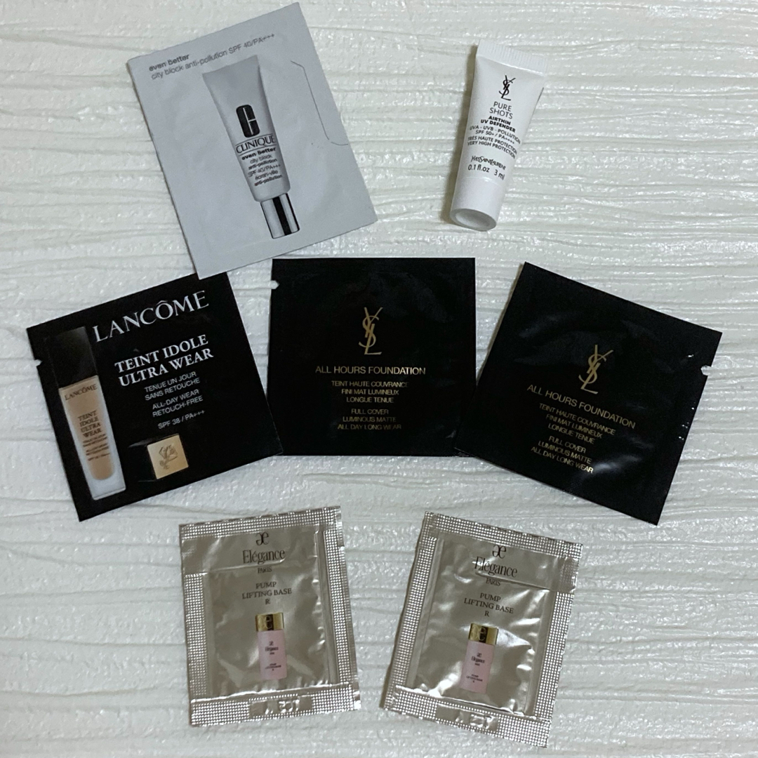 Yves Saint Laurent(イヴサンローラン)の【未開封新品】YSL LANCOME elegance ファンデ 下地 サンプル コスメ/美容のベースメイク/化粧品(ファンデーション)の商品写真