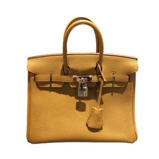 エルメス(Hermes)の　エルメス HERMES バーキン25 Z刻 SV金具　ブロンズドレ・ブルーブリュム トゴ レディース ハンドバッグ(ハンドバッグ)