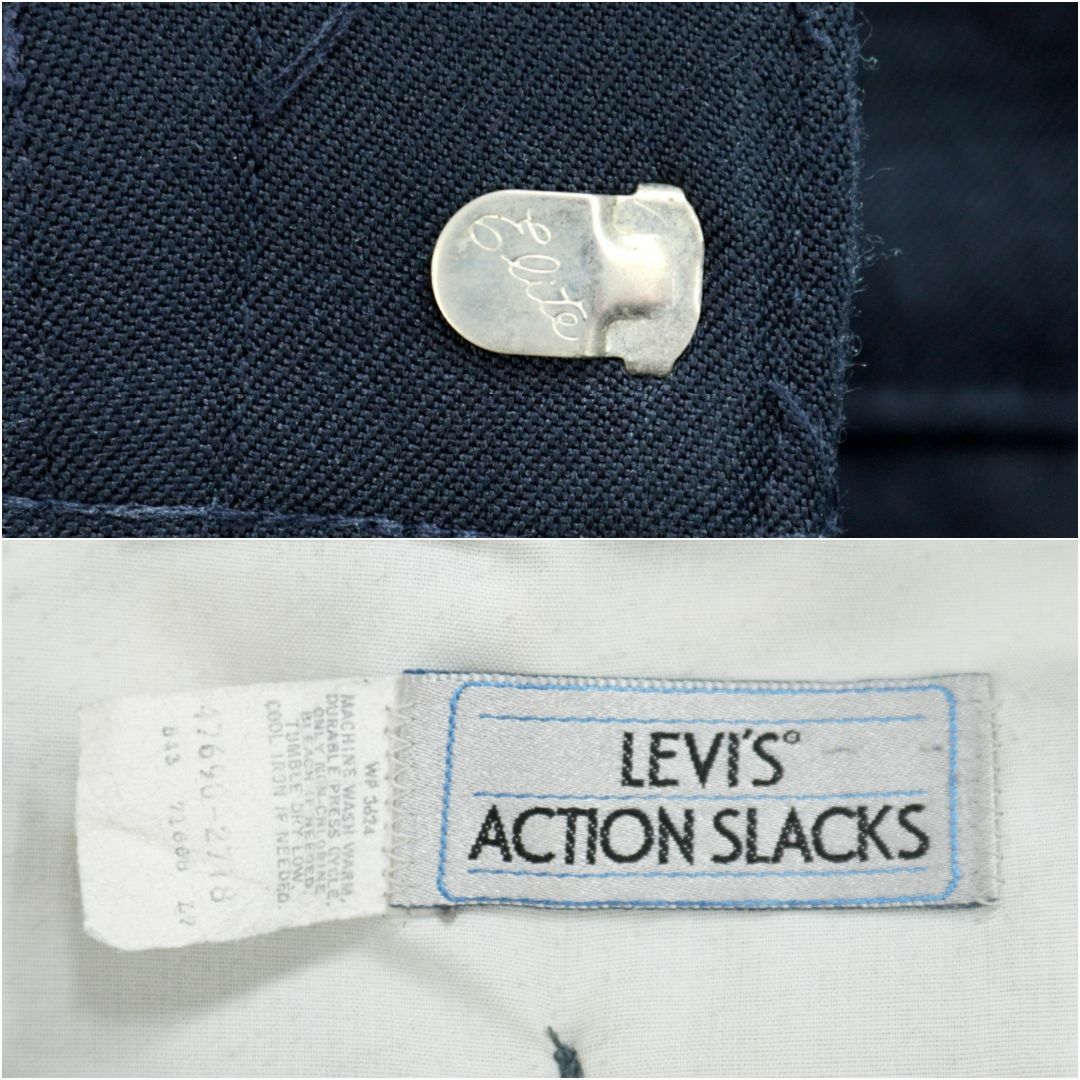 Levi's ACTION SLACKS NAVY 1990s W37