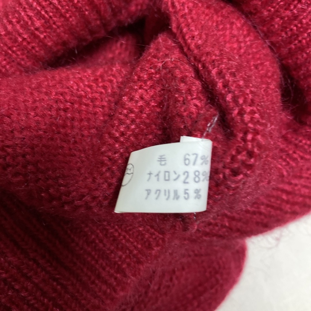 変わり袖レッド系セーター(実家保管品) レディースのトップス(ニット/セーター)の商品写真