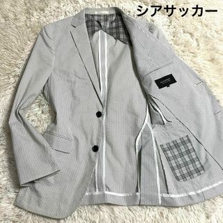 バーバリーブラックレーベル(BURBERRY BLACK LABEL)の【爽やか】BURBERRY BLACK LABEL テーラード　シアサッカー　S(テーラードジャケット)