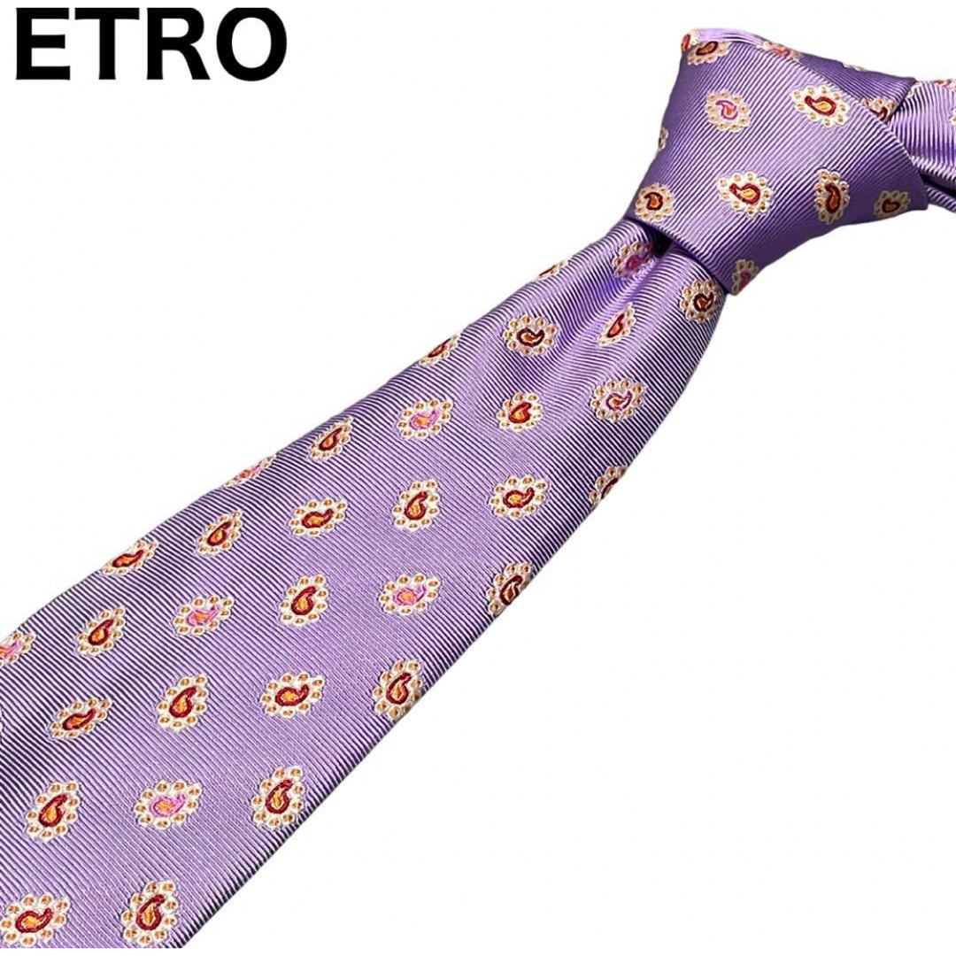 ETRO(エトロ)の良品　ETRO ネクタイ　ペイズリー　肉厚　光沢　ジャガード　シルク100 % メンズのファッション小物(ネクタイ)の商品写真