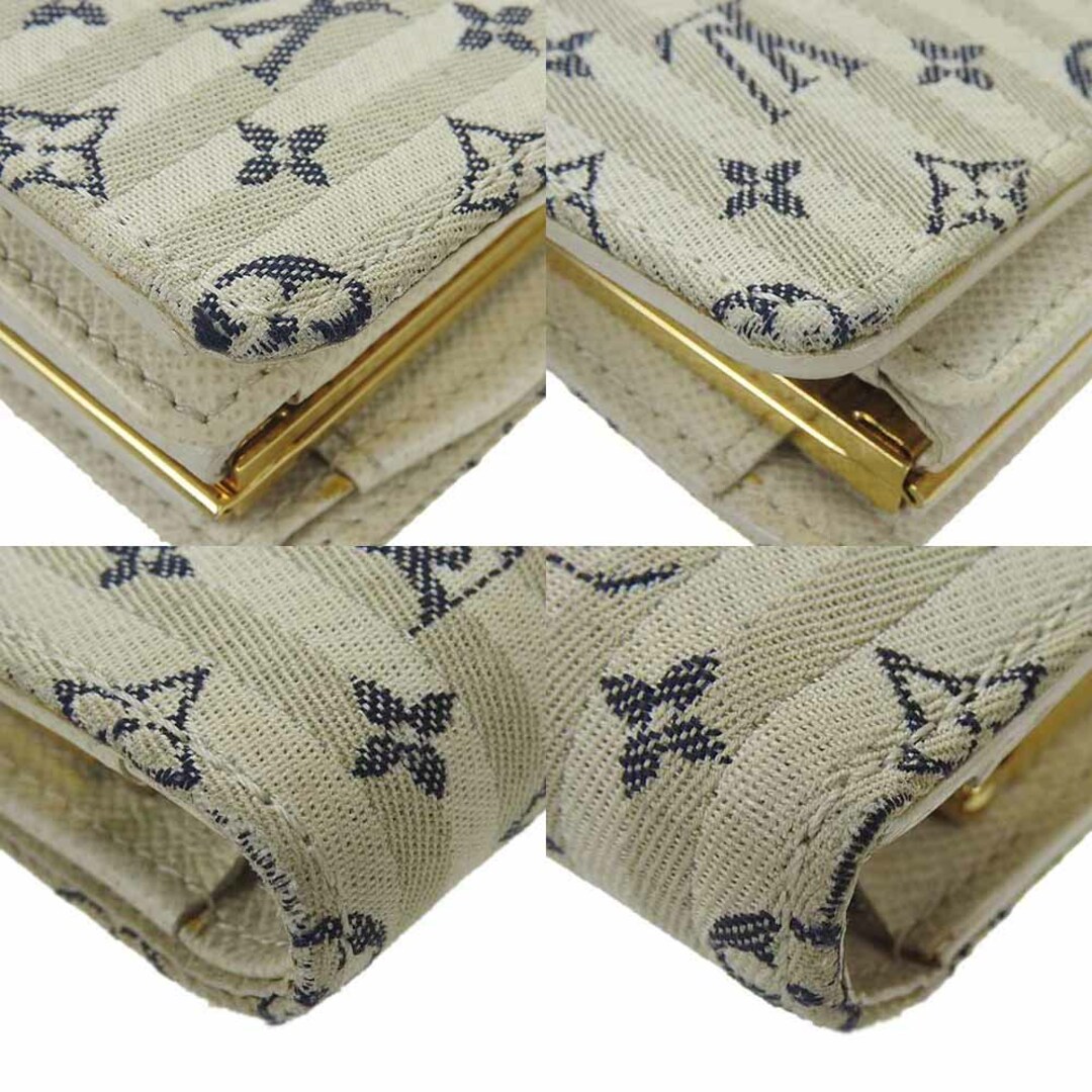 LOUIS VUITTON(ルイヴィトン)の【中古】 ルイ・ヴィトン 二つ折り財布 ポルトモネビエ ヴィエノワ M95659 モノグラムミニラン レザー ホワイト - がま口 LV ビトン レディース 女性 LOUIS VUITTON レディースのファッション小物(財布)の商品写真