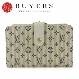 ルイヴィトン(LOUIS VUITTON)の【中古】 ルイ・ヴィトン 二つ折り財布 ポルトモネビエ ヴィエノワ M95659 モノグラムミニラン レザー ホワイト - がま口 LV ビトン レディース 女性 LOUIS VUITTON(財布)