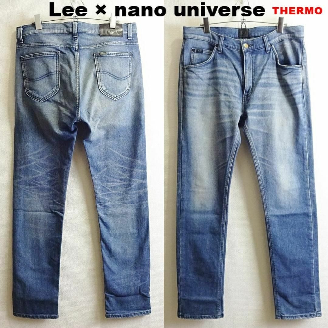 Lee(リー)のLee×ナノユニバース　サーモライトスキニーデニム　W88cm　ストレッチ　藍青 メンズのパンツ(デニム/ジーンズ)の商品写真