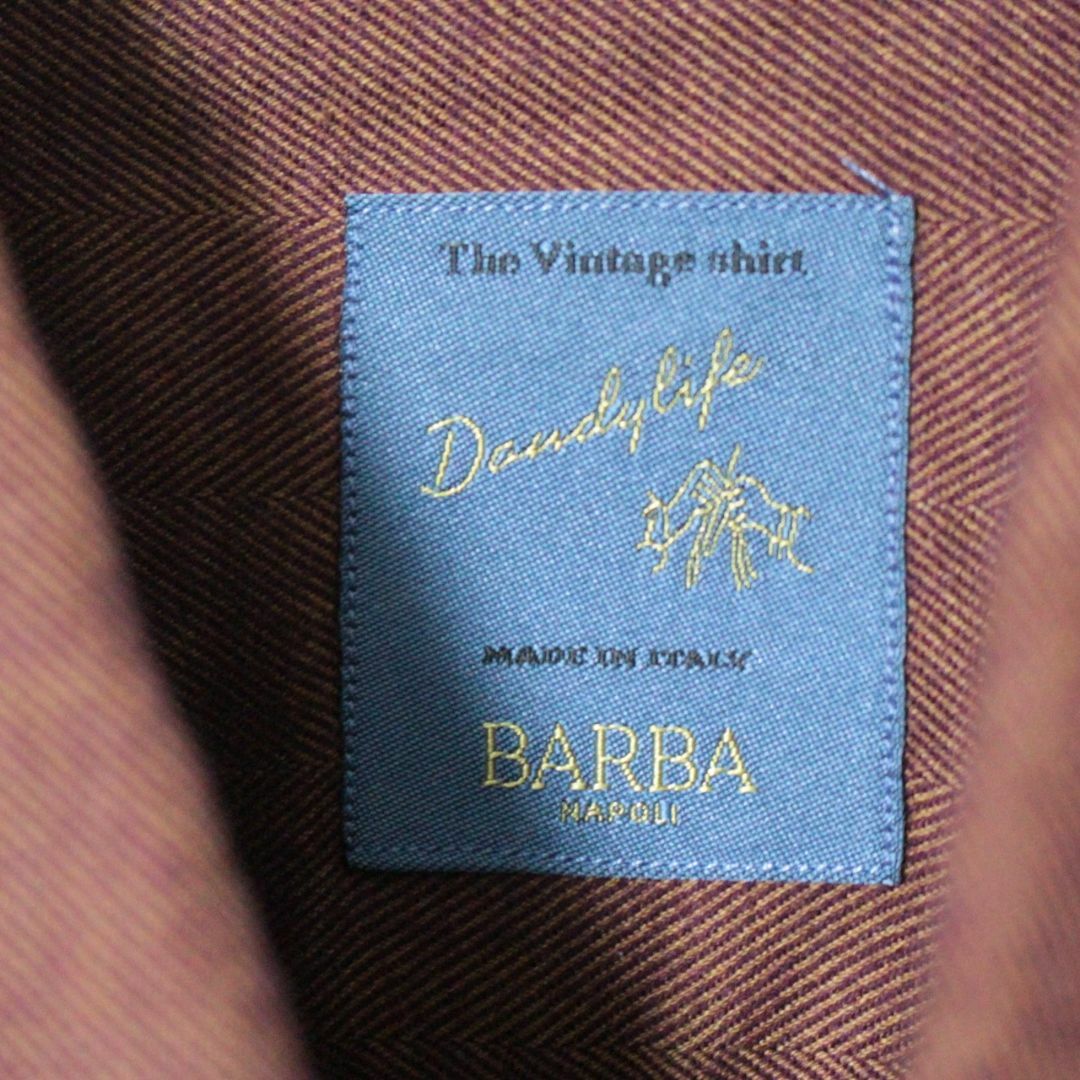 BARBA(バルバ)の新品 BARBA バルバ イタリア製 エポレットシャツ 首回り39cm（M相当） メンズのトップス(シャツ)の商品写真