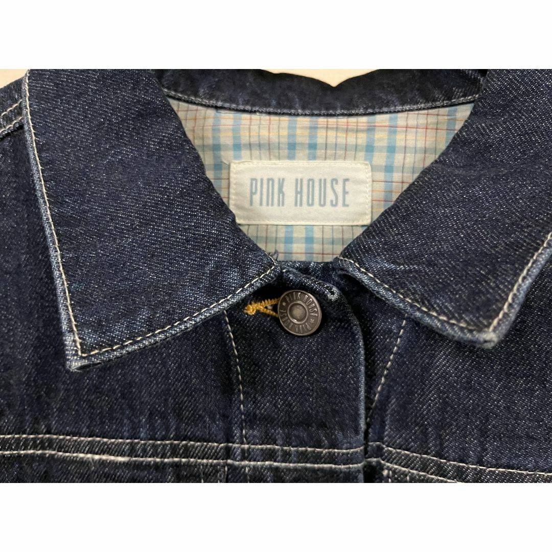 PINK HOUSE(ピンクハウス)のピンクハウス PINKHOUSE うさぎ刺繍デニムジャケット レディースのジャケット/アウター(Gジャン/デニムジャケット)の商品写真