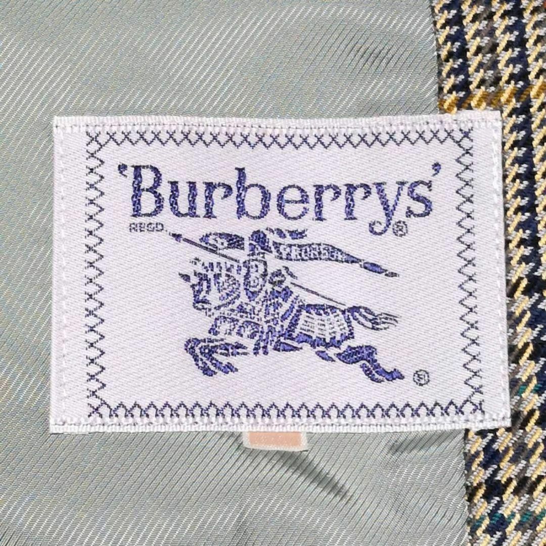 BURBERRY(バーバリー)の数回使用 2XL バーバリー ウール シルク スーツ 茶 千鳥格子 大きいサイズ レディースのフォーマル/ドレス(スーツ)の商品写真