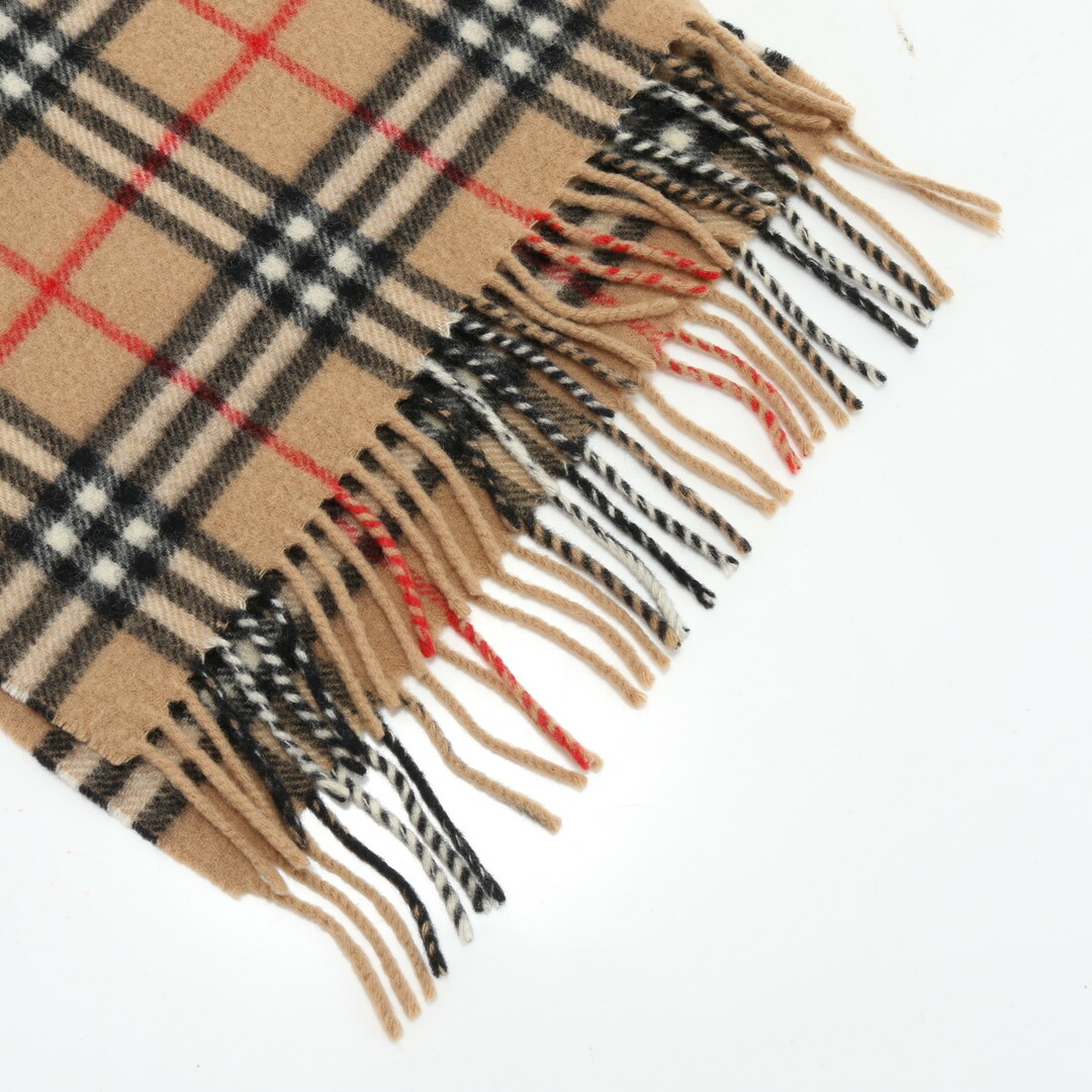 BURBERRY(バーバリー)の美品 バーバリー タグ付 ノバ チェック マフラー ウール 100％ ストール ショール 秋 冬 フリンジ メンズ レディース ERE 0219-N6 メンズのファッション小物(マフラー)の商品写真