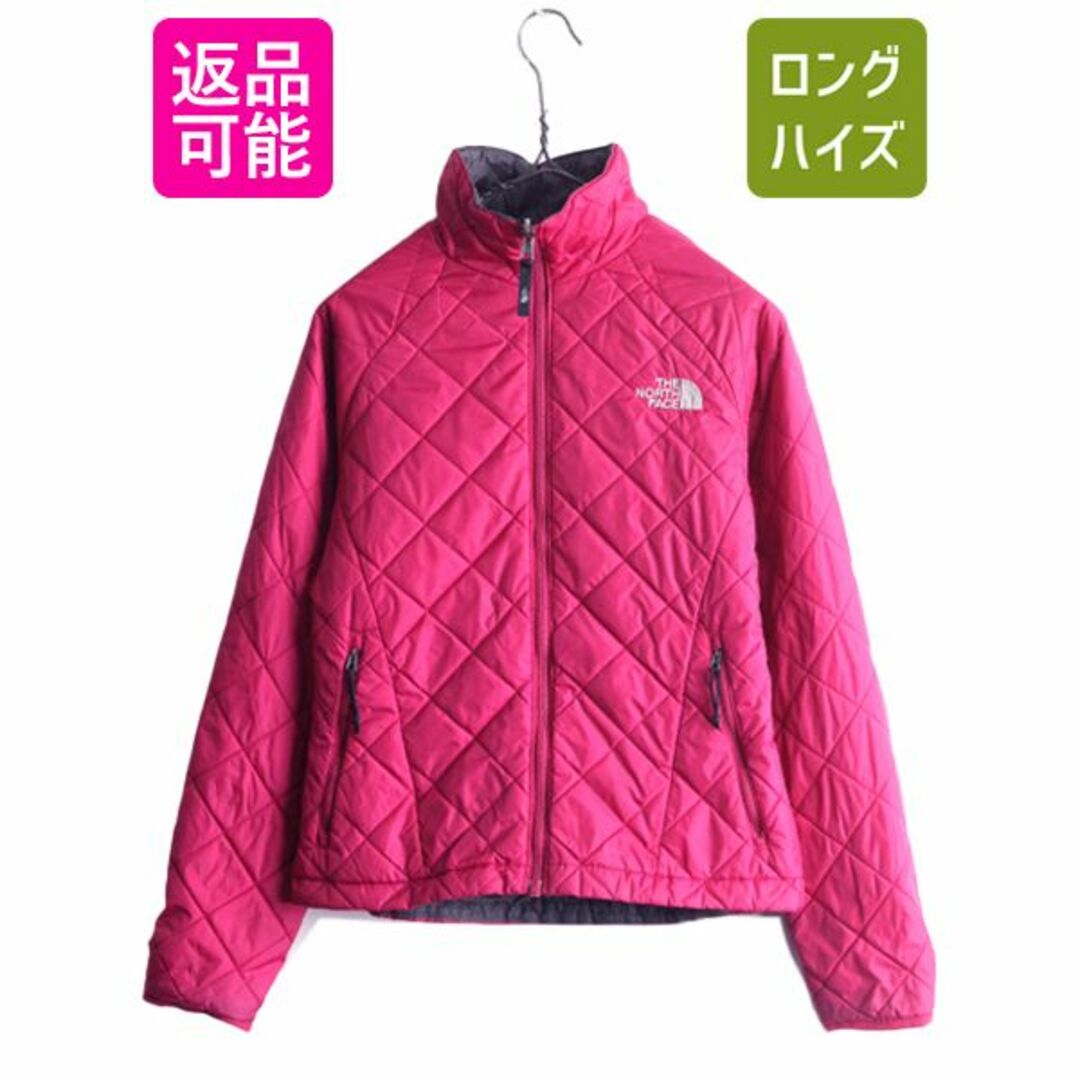 THE NORTH FACE(ザノースフェイス)のノースフェイス 中綿 キルティング ナイロン ジャケット レディース XS 古着 The North face アウトドア ハイネック フルジップ ジャンパー レディースのジャケット/アウター(ナイロンジャケット)の商品写真